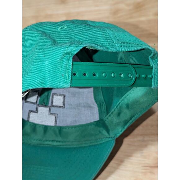 Minecraft Embroidered Creeper Cap Hat Snapback Youth Green Gaming Gamer JINX - Picture 5 of 8